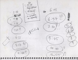 Storyboard to film the Apocrypha (New York, I Love You) 